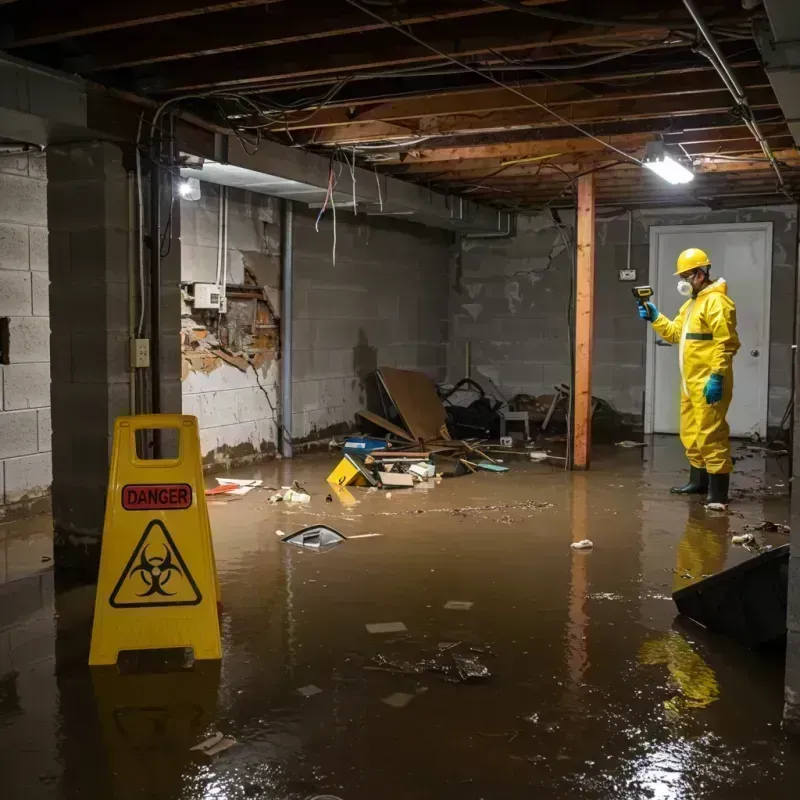 Flooded Basement Electrical Hazard in Meiners Oaks, CA Property